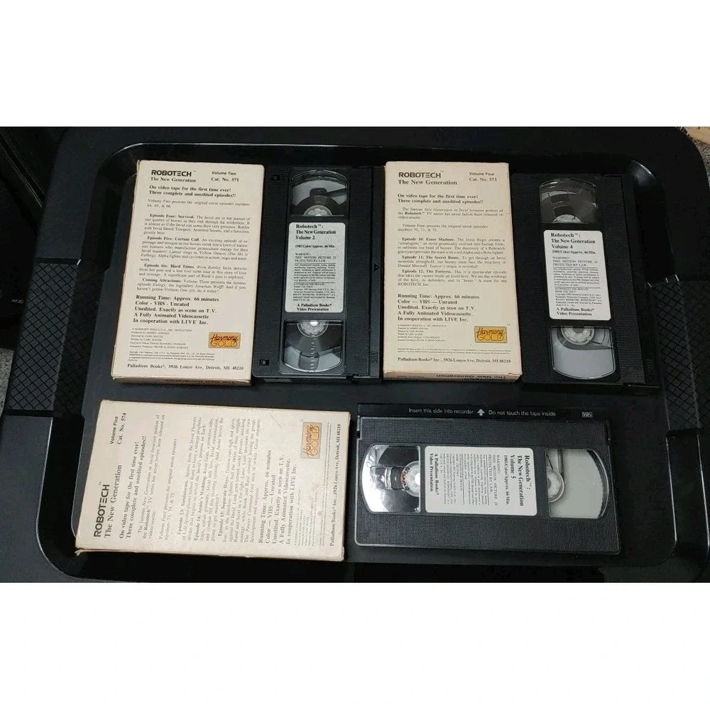 Rare 1985 Robotech The New Generation VHS Saga Vol. 2, 4-5 Action Fantasy Epic